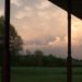 Clouds off a porch