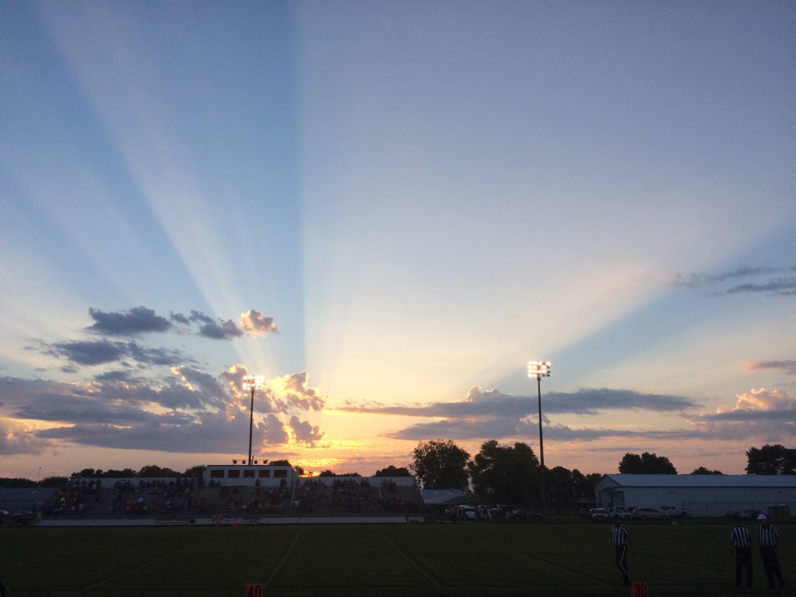 Sunset and Football